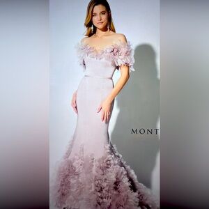 Montage designer gown -blush color size 8/10